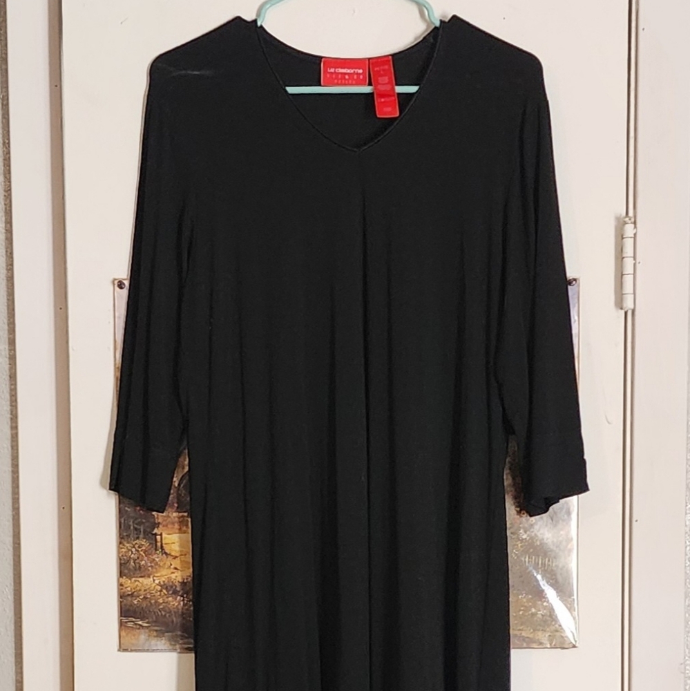 Black Liz Claiborne midi dress